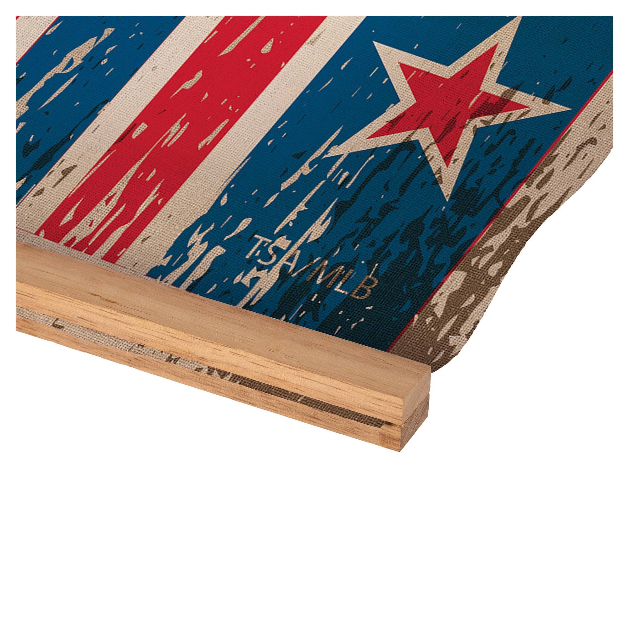 Alt View 2. Evergreen Enterprises - Chicago Cubs 24" x 36" Antique Style Canvas Wall Art Tapestry with Wood Frame - Multicolor.
