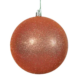 Vickerman - 10" Glitter Ball Drilled Cap - Burnished Orange