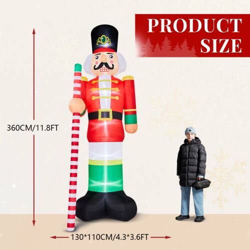 PRODUCT SIZE  
360CM/11.8FT  
130*110CM/4.3*3.6FT