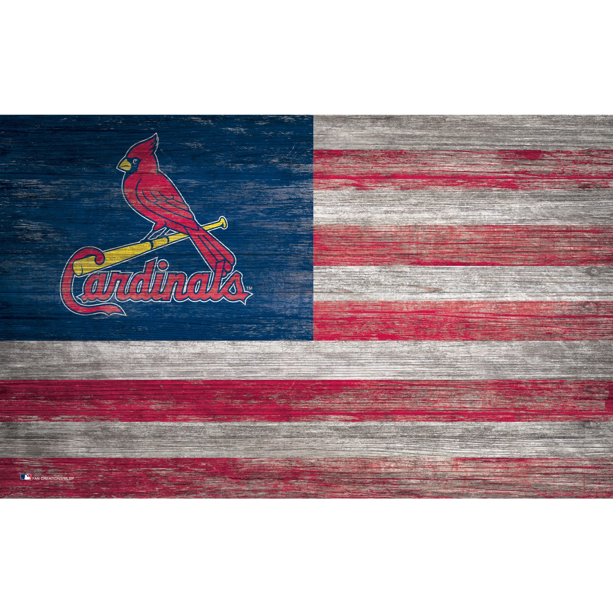 Fan Creations - 11'' x 19'' Distressed Flag Sign - Multicolor price history on PriceWatchPro