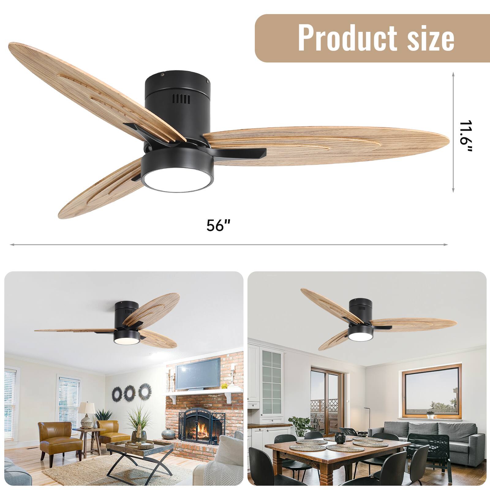 Product size  
56"  
11.6"