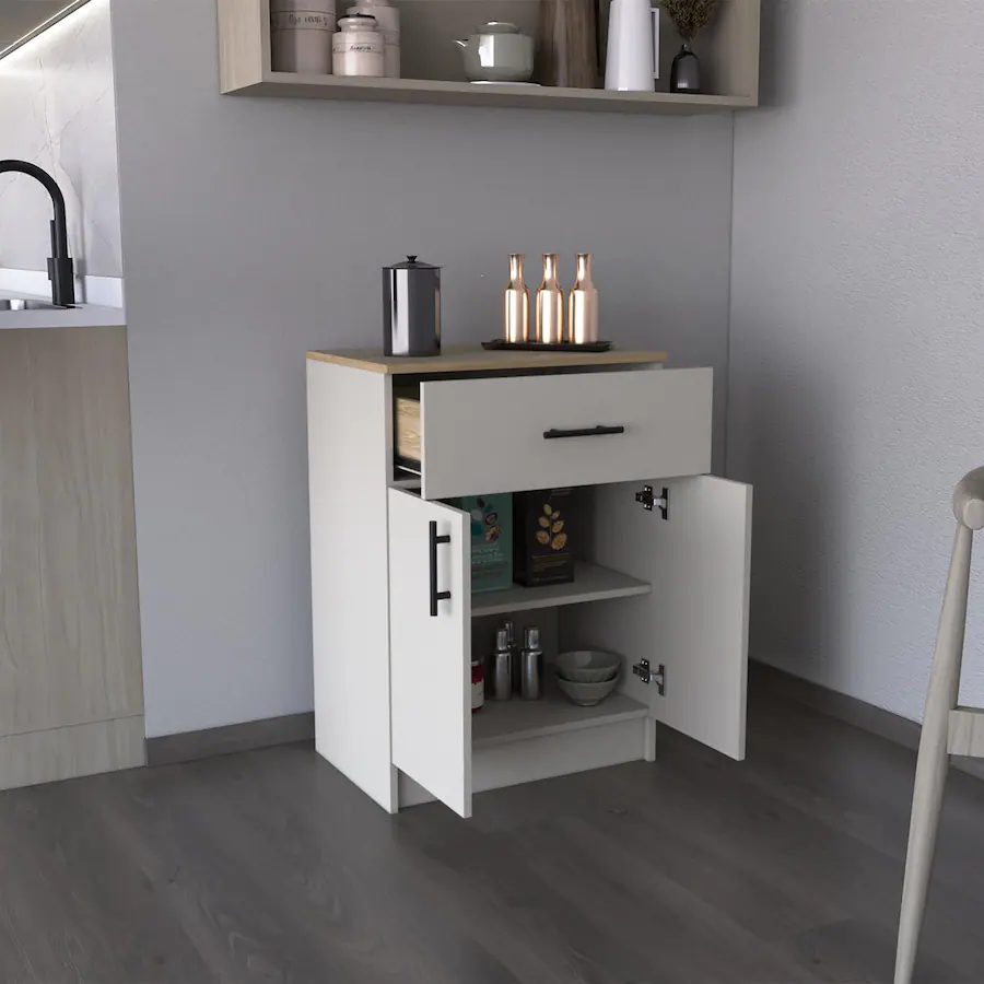 Depot Eshop Pantry Cabinet 1 Drawer 2 Interior Shelves 2 Doors ...