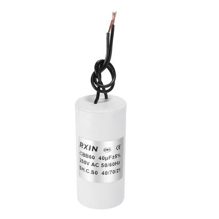 RXIN
CBB60 40µF ±5%
250V AC 50/60Hz
SH.C.SO 40/70/21