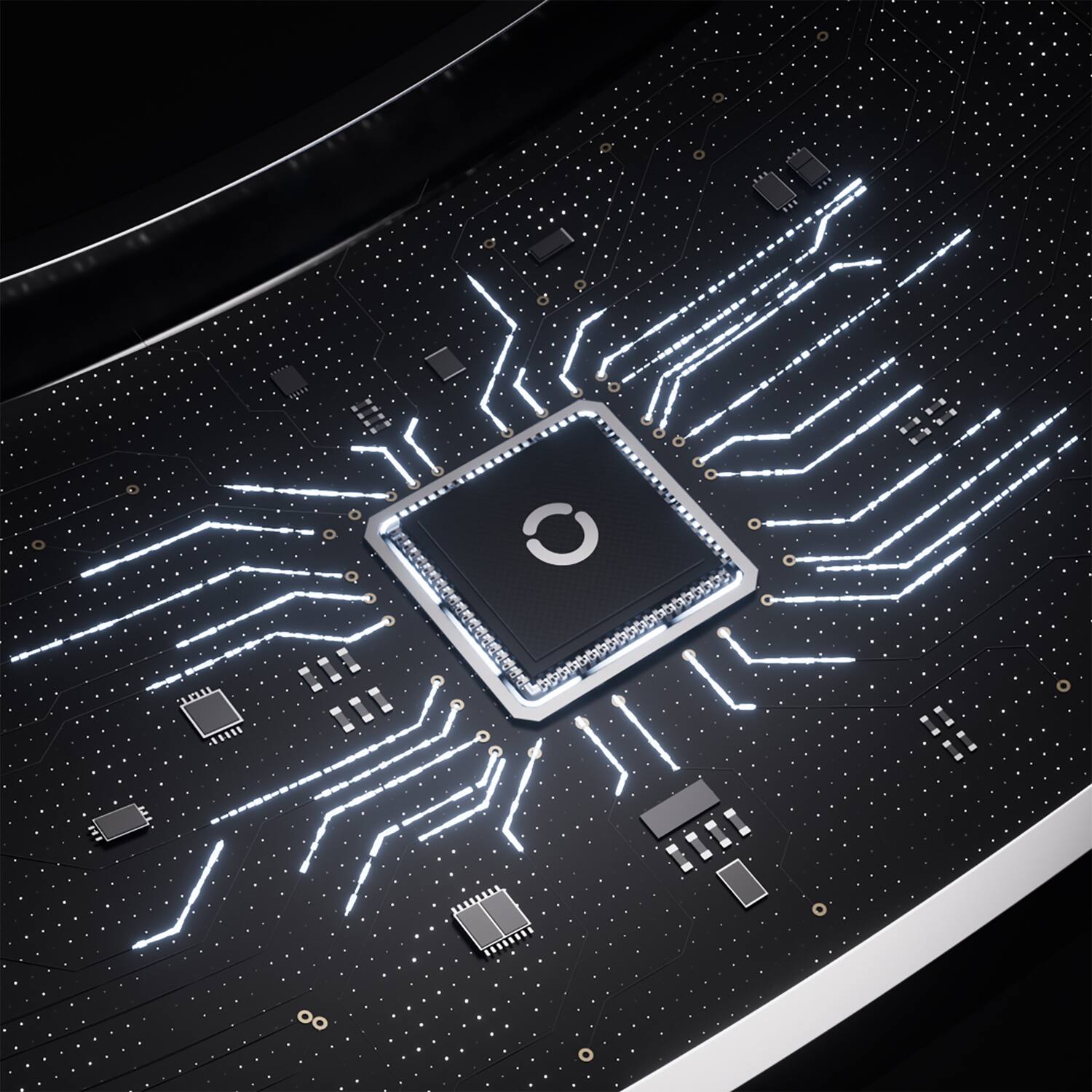 Alt View 5. RINGCONN - Gen 2 Ultra-Thin Smart Ring, Sleep Apnea Monitoring, Health Tracking, Size 9 - Future Silver.