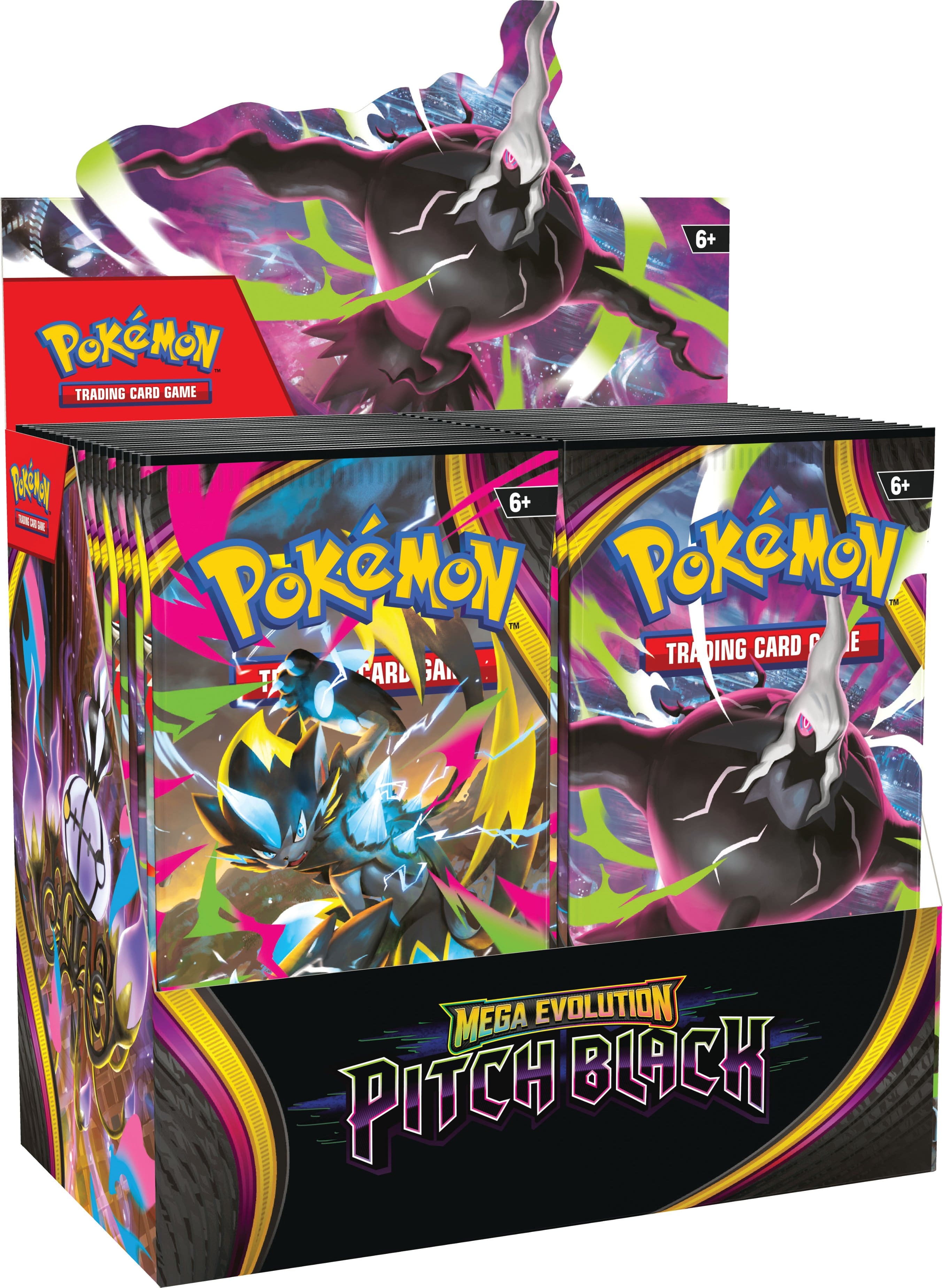6+ Pokémon Trading Card Game  
6+ Pokémon Trading Card Game  
Mega Evolution Pitch Black