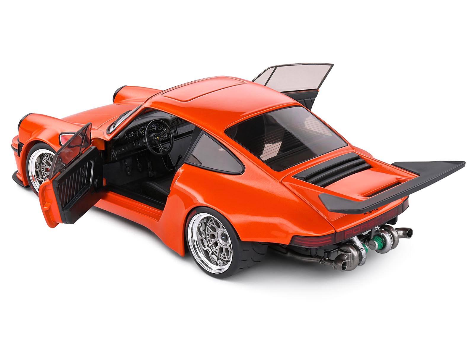 Alt View 3. Solido - 2022 Porsche 911 KS-R Orange Metallic 1/18 Diecast Model Car by Solido.
