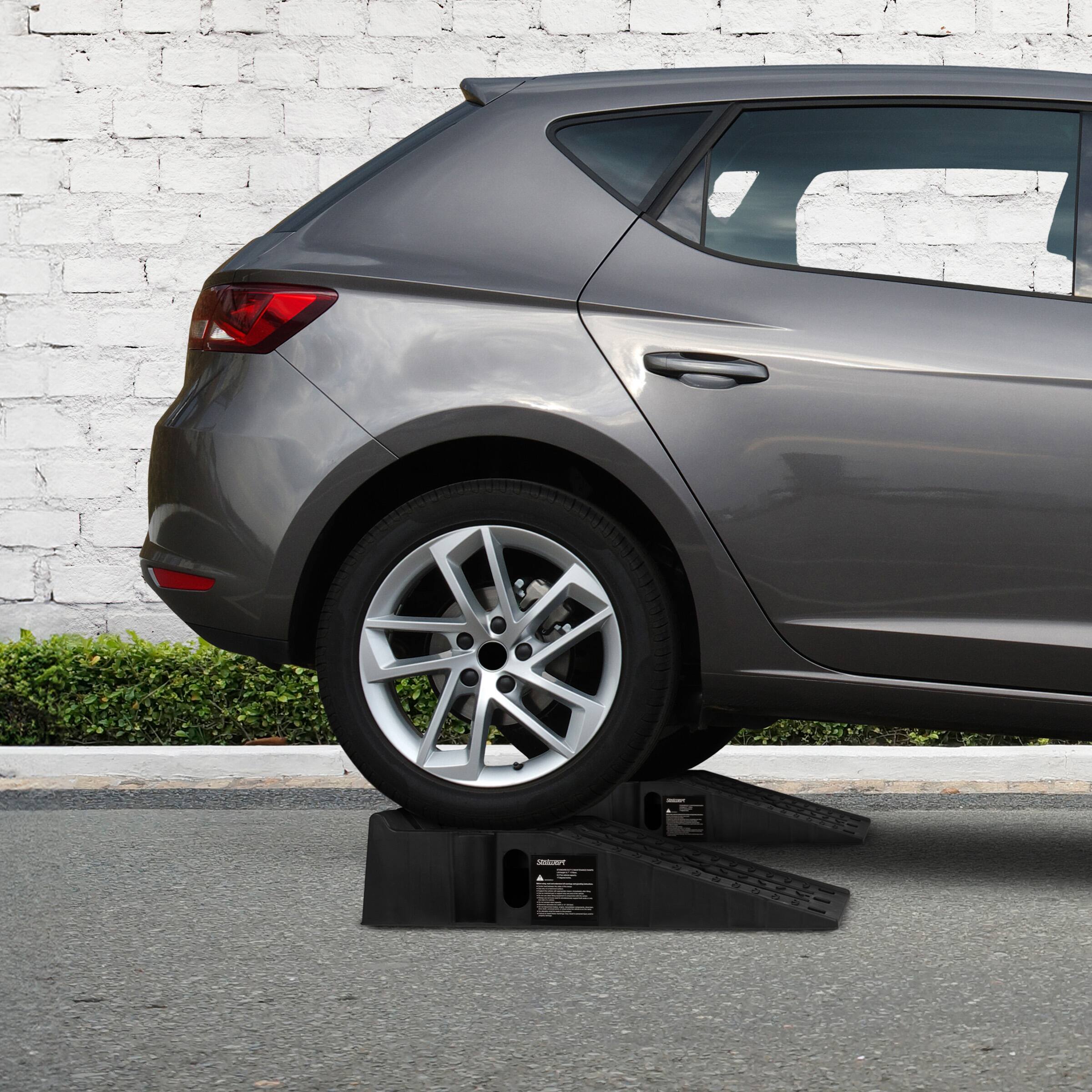 Alt View 10. Stalwart - Car Ramp Lifts for Oil Changes 2-Pack - Black.