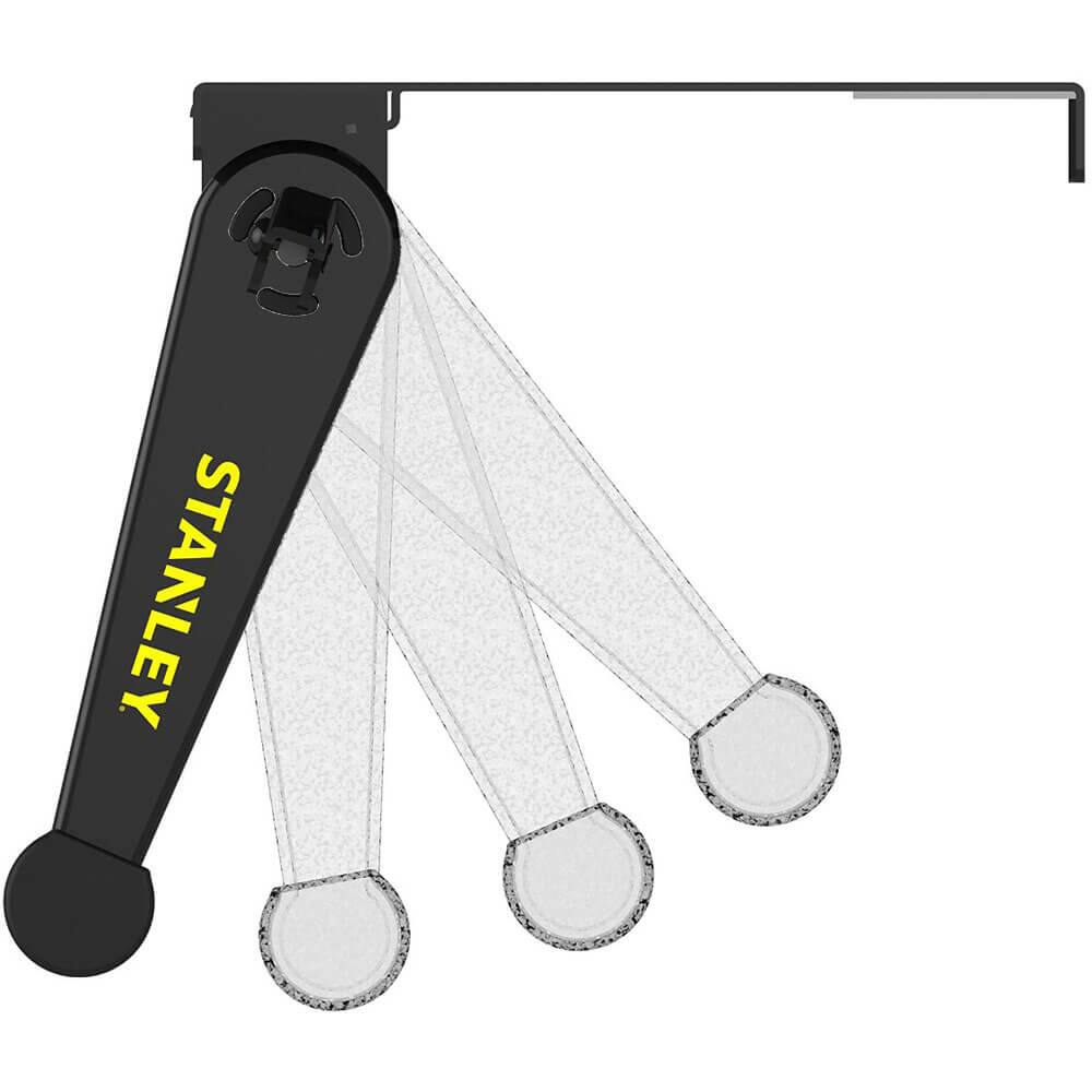 Alt View 3. Stanley - Stanley ATS124 Large 24 inch TV Top Shelf - Black.