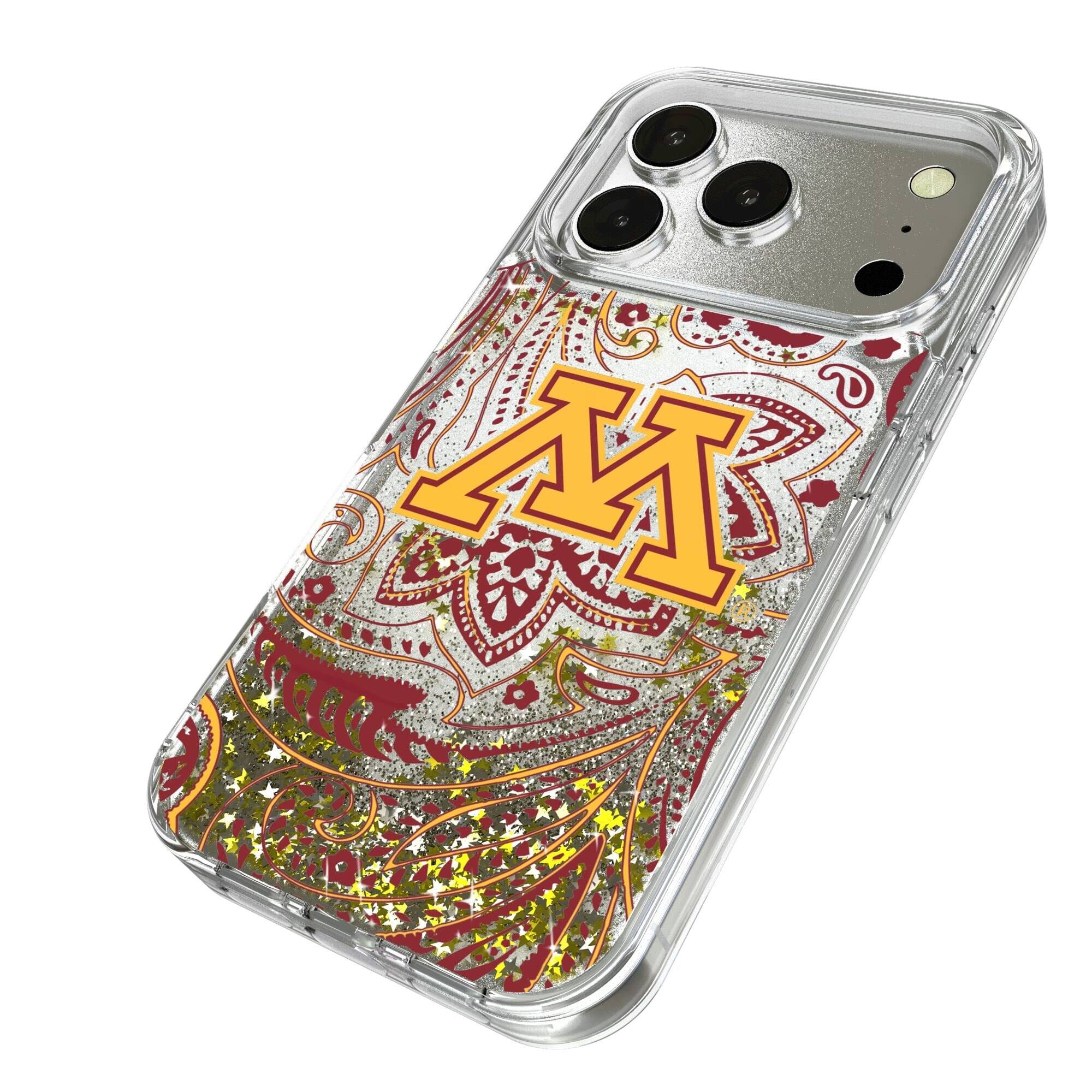 Alt View 1. Keyscaper - Minnesota Golden Gophers Memories Print iPhone Glitter Case - 13 Pro - Multicolor.