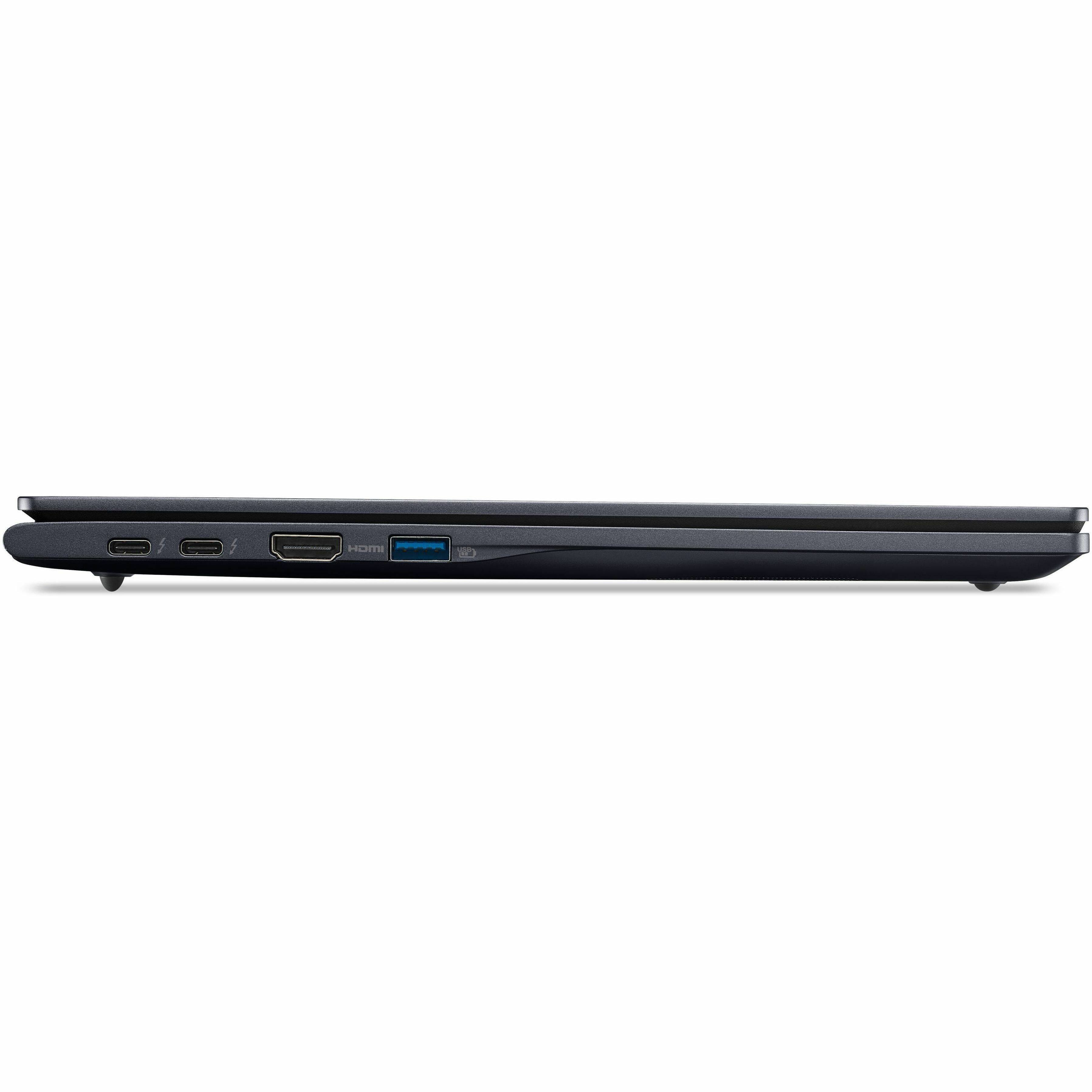 Alt View 2. Acer - Acer TravelMate P4 14 TMP414-55 TMP414-55-59DM 14" Notebook - WUXGA - 60 Hz - Intel Core Ultra 5 225U - 16 GB - 512 GB - Blue.
