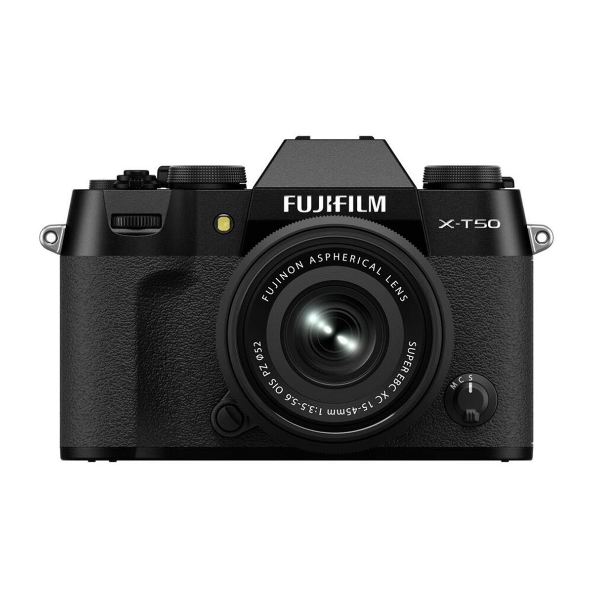 FUJIFILM X-T50 ASPHERICAL FUJINON LENS 52 SUPER PZ C S OIS EBC MCS M I 1:3.5-5.6 XC 15-45mm