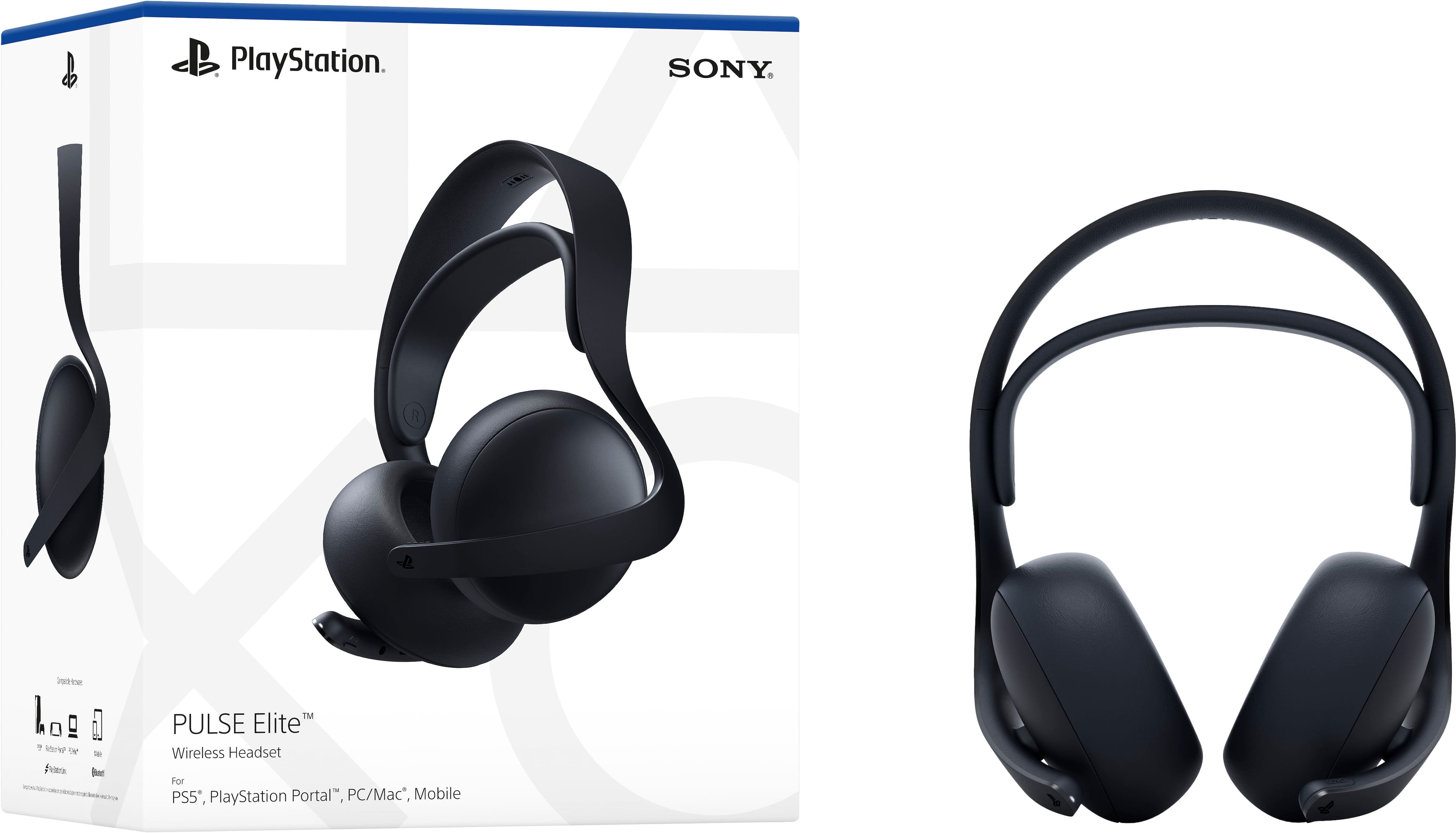 PlayStation. SONY. PULSE Elite Wireless Headset For PS5', PlayStation Portal", PC/Mac*, Mobile b