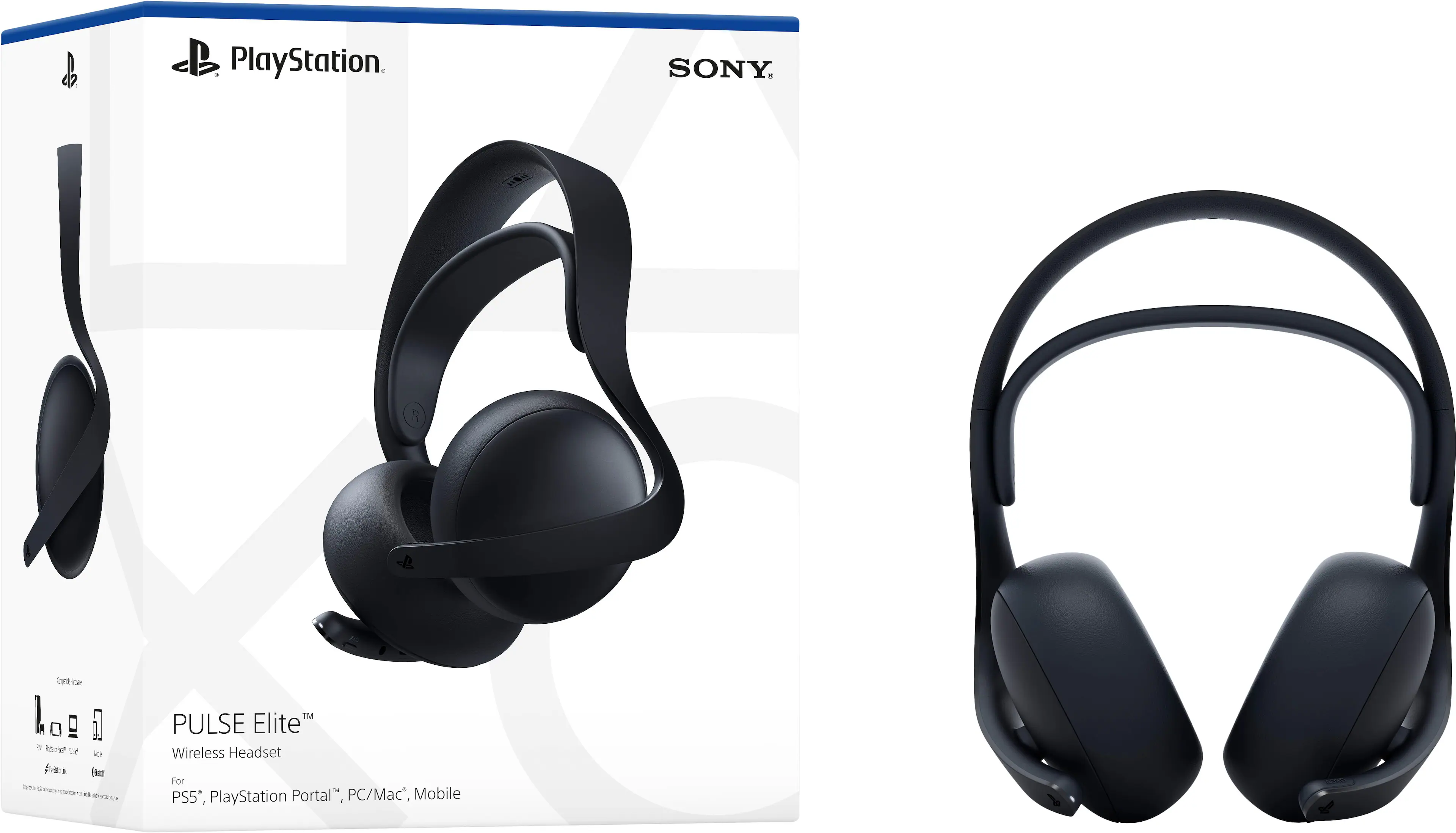 PlayStation. SONY. PULSE Elite Wireless Headset For PS5', PlayStation Portal", PC/Mac*, Mobile b