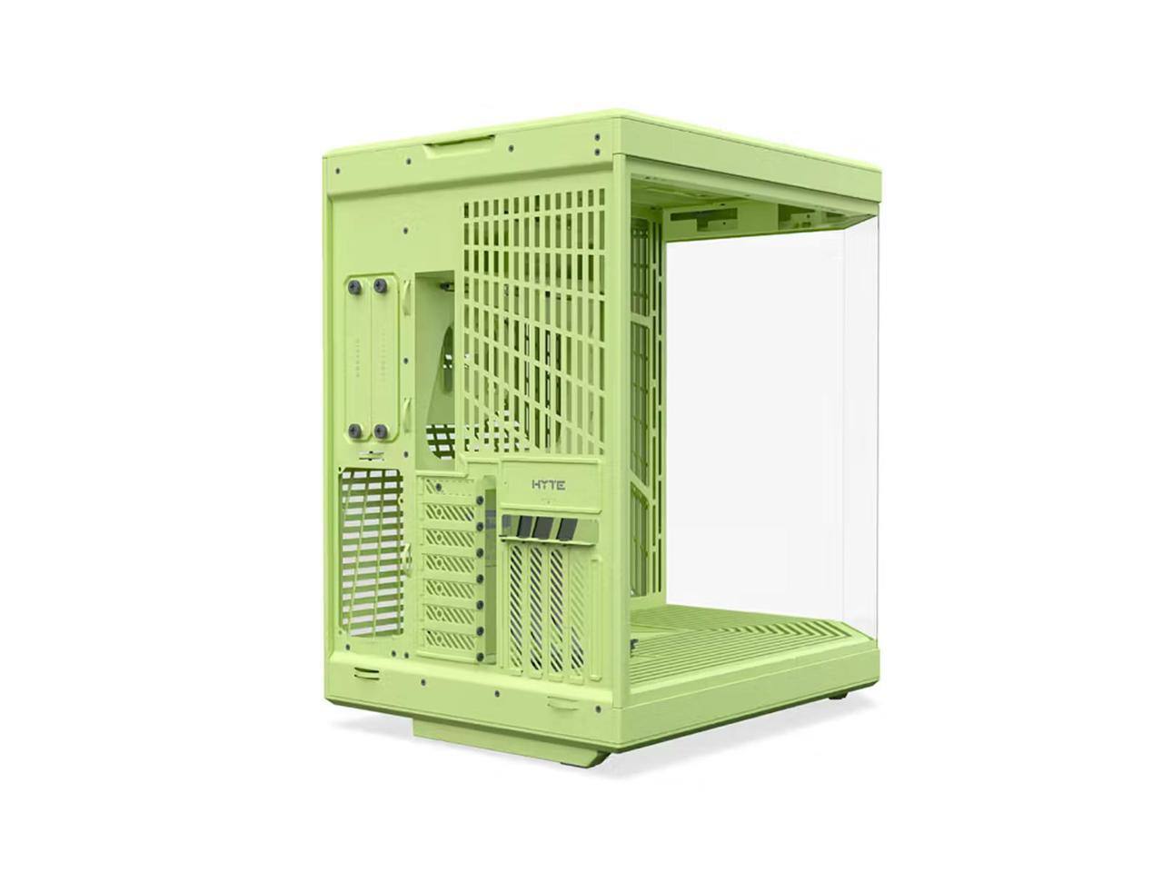 Alt View 9. HYTE - HYTE CS-HYTE-Y70-MM Matcha Milk ATX Case (ABS/Steel/Glass Dual Chamber) - Matcha Milk.