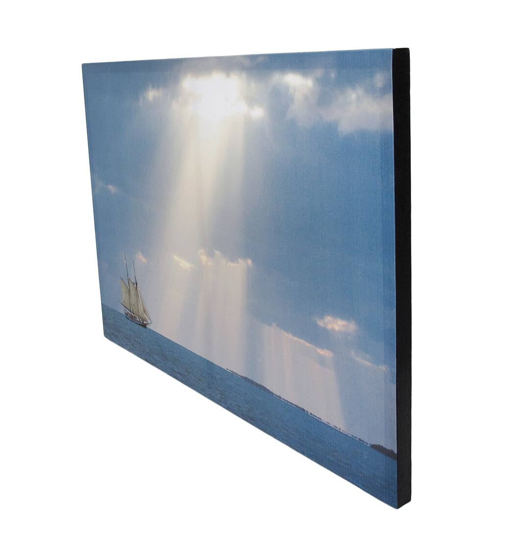 Alt View 1. Zeckos - Beams Of Hope Printed Canvas Wall Hanging - Multicolored.