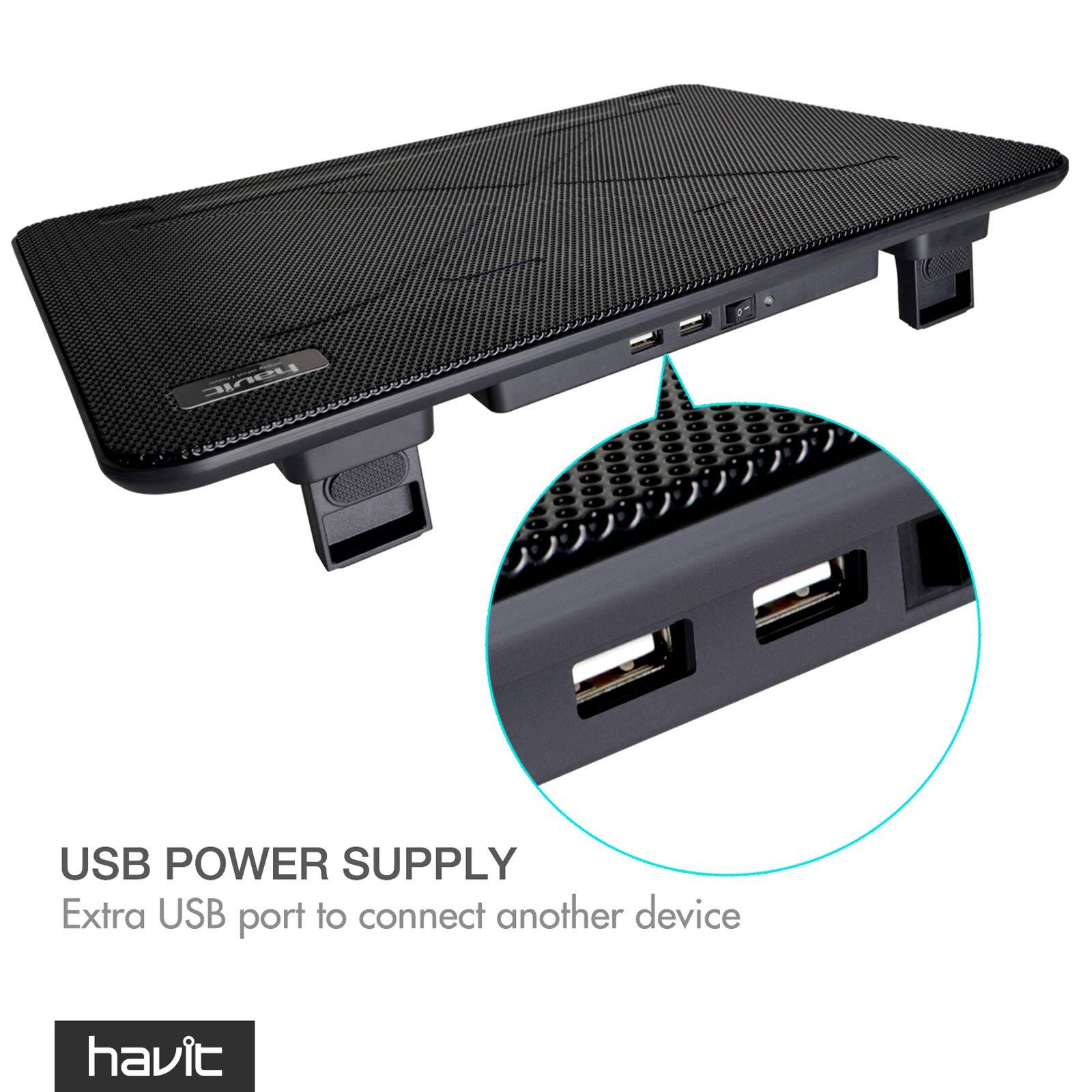 USB POWER SUPPLY  
Extra USB port to connect another device  

havit