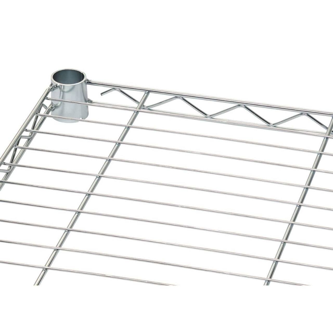 Alt View 19. TRINITY - EcoStorage Expandable Closet Organizer Chrome - Chrome.