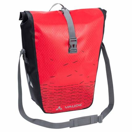 Front. VAUDE - Vaude Aqua Back Print Single Bike Bag - Red/Black - Red/Black.