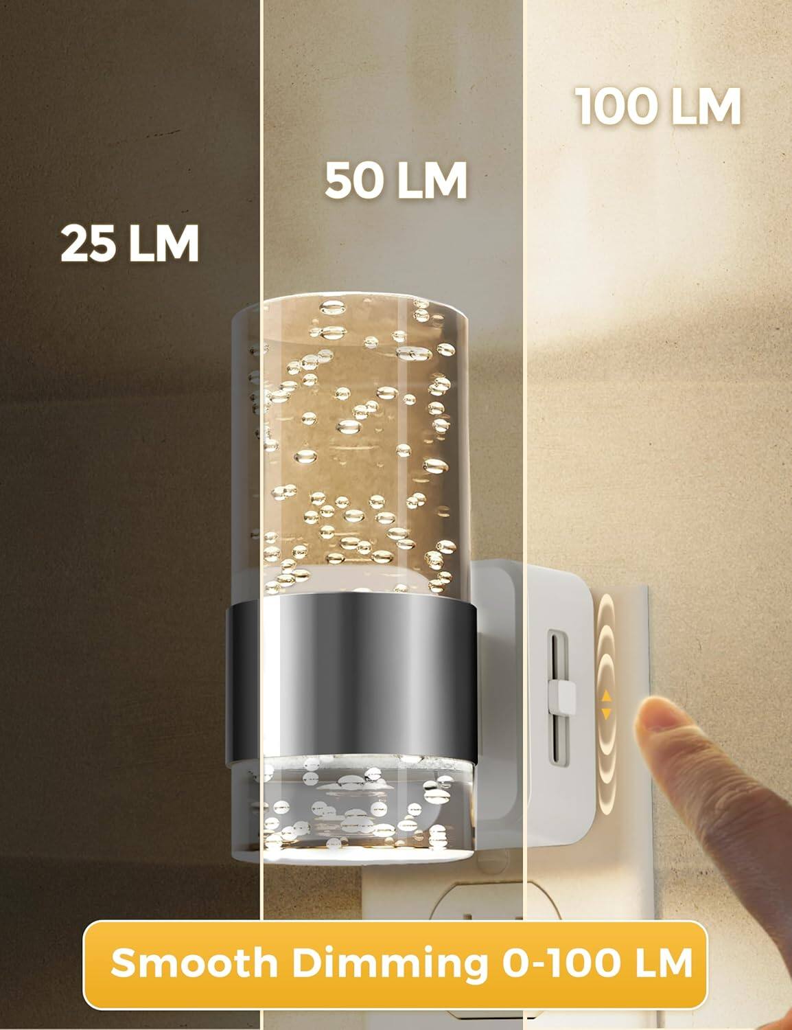 25 LM  
50 LM  
100 LM  
Smooth Dimming 0-100 LM