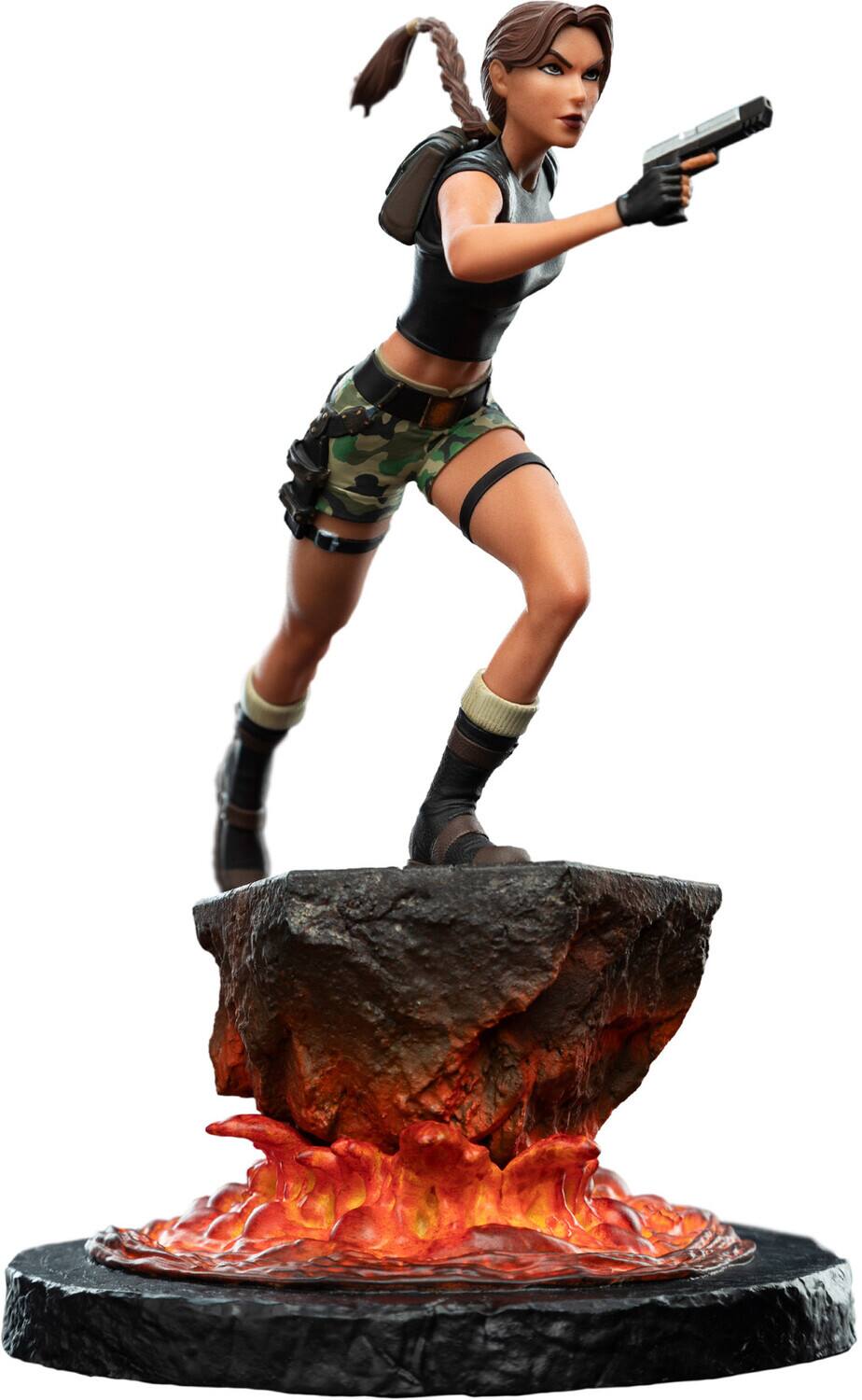 Alt View 3. Weta Workshop - Weta Workshop Polystone - Tomb Raider - Lara Croft: The Sanctuary of Flame Miniature Statue   - COLLECTIBLES - Multicolor.