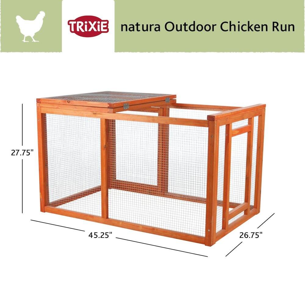 TRIXIE natura Outdoor Chicken Run  
27.75" x 45.25" x 26.75"