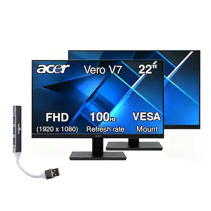 acer Vero V7 22" LVE I : MCT x i FHD 100Hz VESA (1920 X 1080) Refresh rate Mount