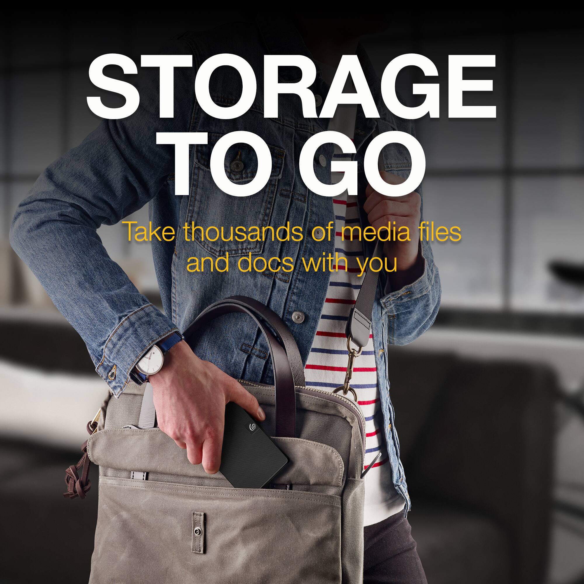 STORAGE TO GO  
Take thousands of media files and docs with you