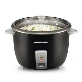 Hamilton Beach - 30 Cup Rice Cooker & Steamer - Black