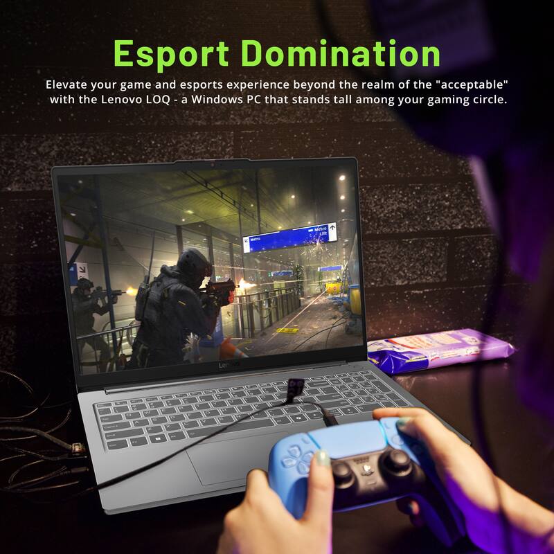 Esport Domination  
Elevate your game and esports experience beyond the realm of the "acceptable" with the Lenovo LOQ - a Windows PC that stands tall among your gaming circle.