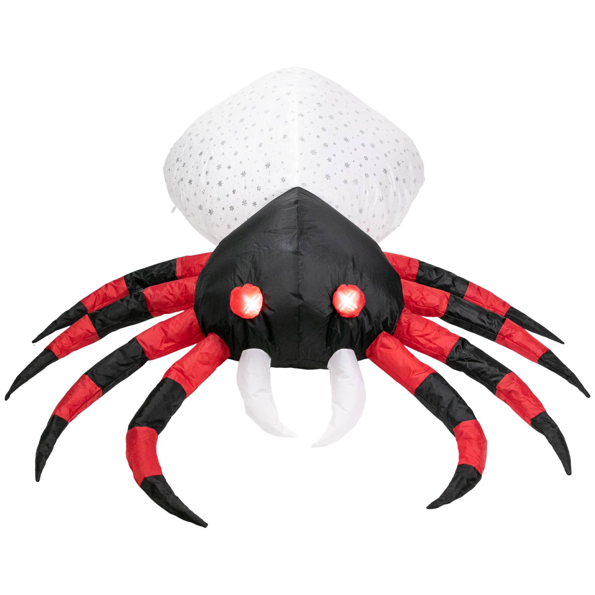 Alt View 4. Northlight - LED Lighted Inflatable Chill and Thrill Spider Outdoor Halloween Decoration - 4' - Red.
