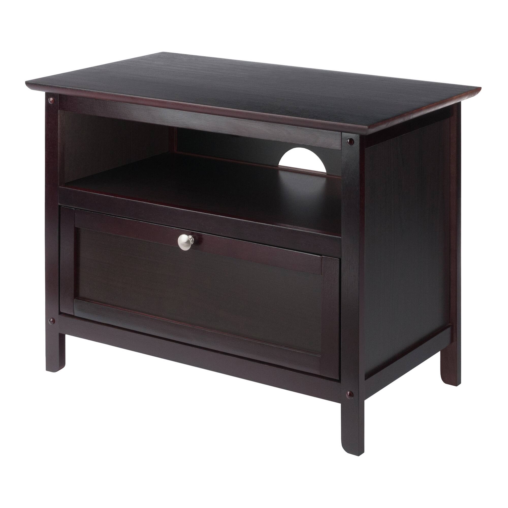 Front. Winsome Wood - Zara TV & Media Stand - Espresso.