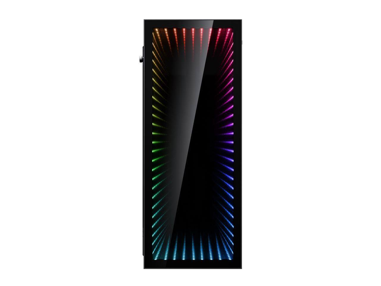 Alt View 2. GAMEMAX - GAMEMAX Abyss TR Black Steel ATX Full Tower w/ 1x 120mm ARGB Fan - Black.