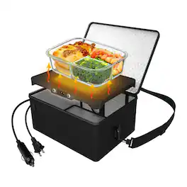 Amazon - ROTTOGOON Portable 12V, 24V, and 110V Food Warmer, Mini Oven and Lunch Box - Black