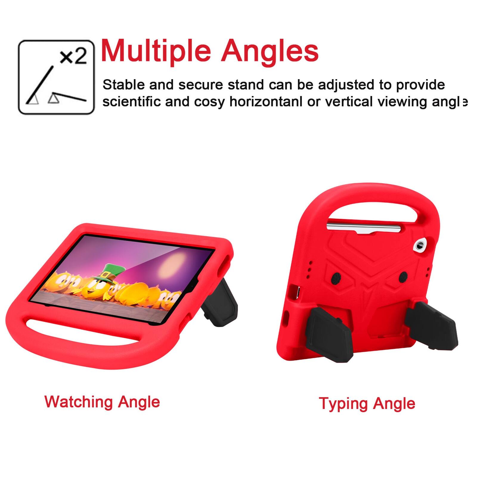 Multiple Angles

Stable and secure stand can be adjusted to provide scientific and cosy horizontal or vertical viewing angle

Watching Angle

Typing Angle