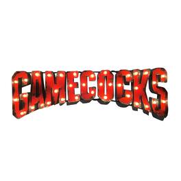 Imperial - South Carolina Gamecocks Logo Lighted Recycled Metal Sign - Multicolor