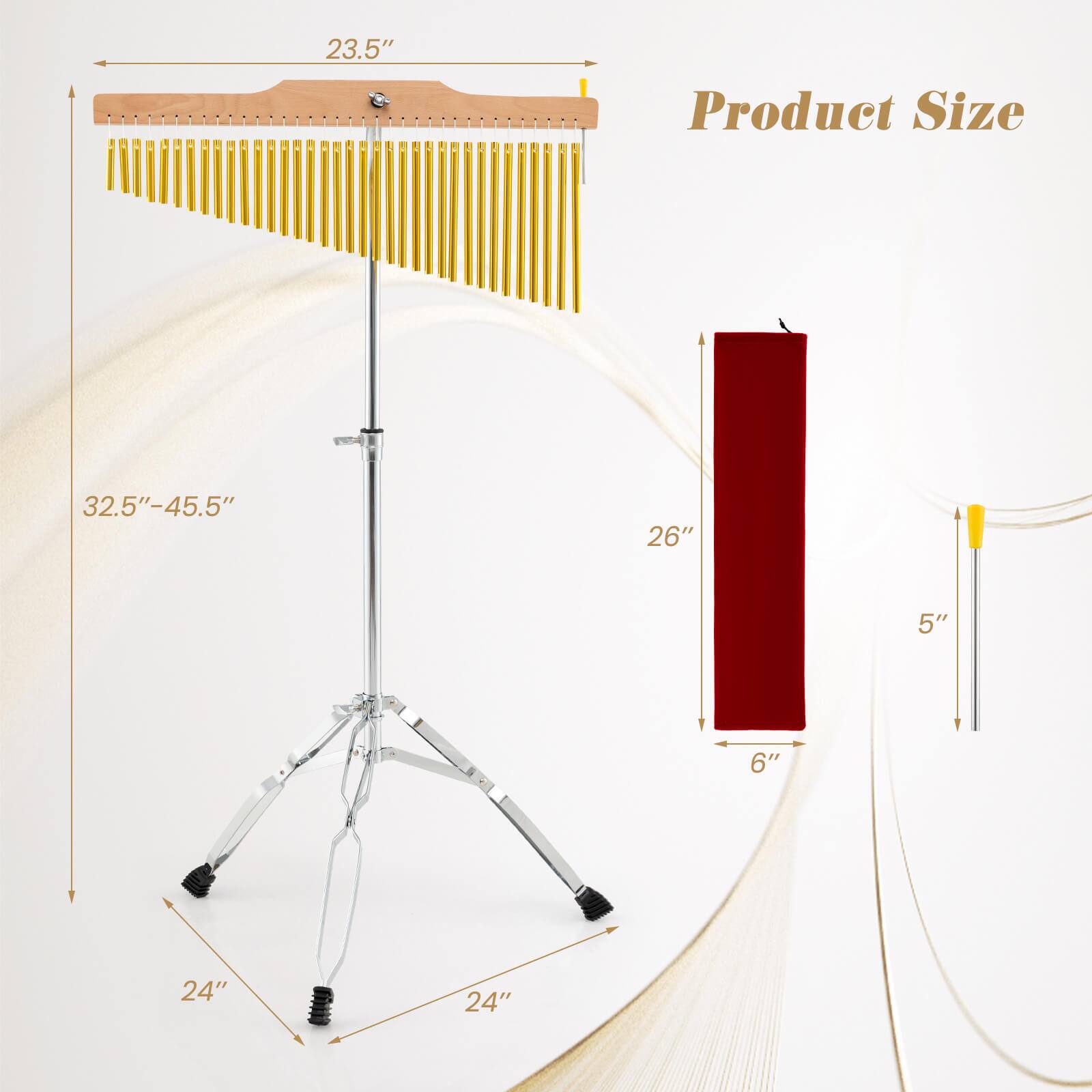 23.5" Product Size  
32.5"-45.5"  
26"  
5"  
6"  
24"  
24"