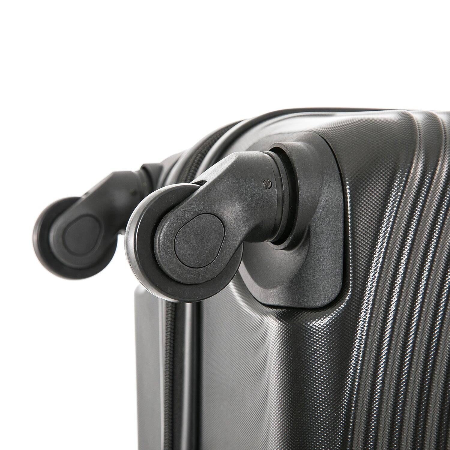 Alt View 3. DUKAP - Inception Lightweight Hardside Spinner Luggage 28" - BLACK.