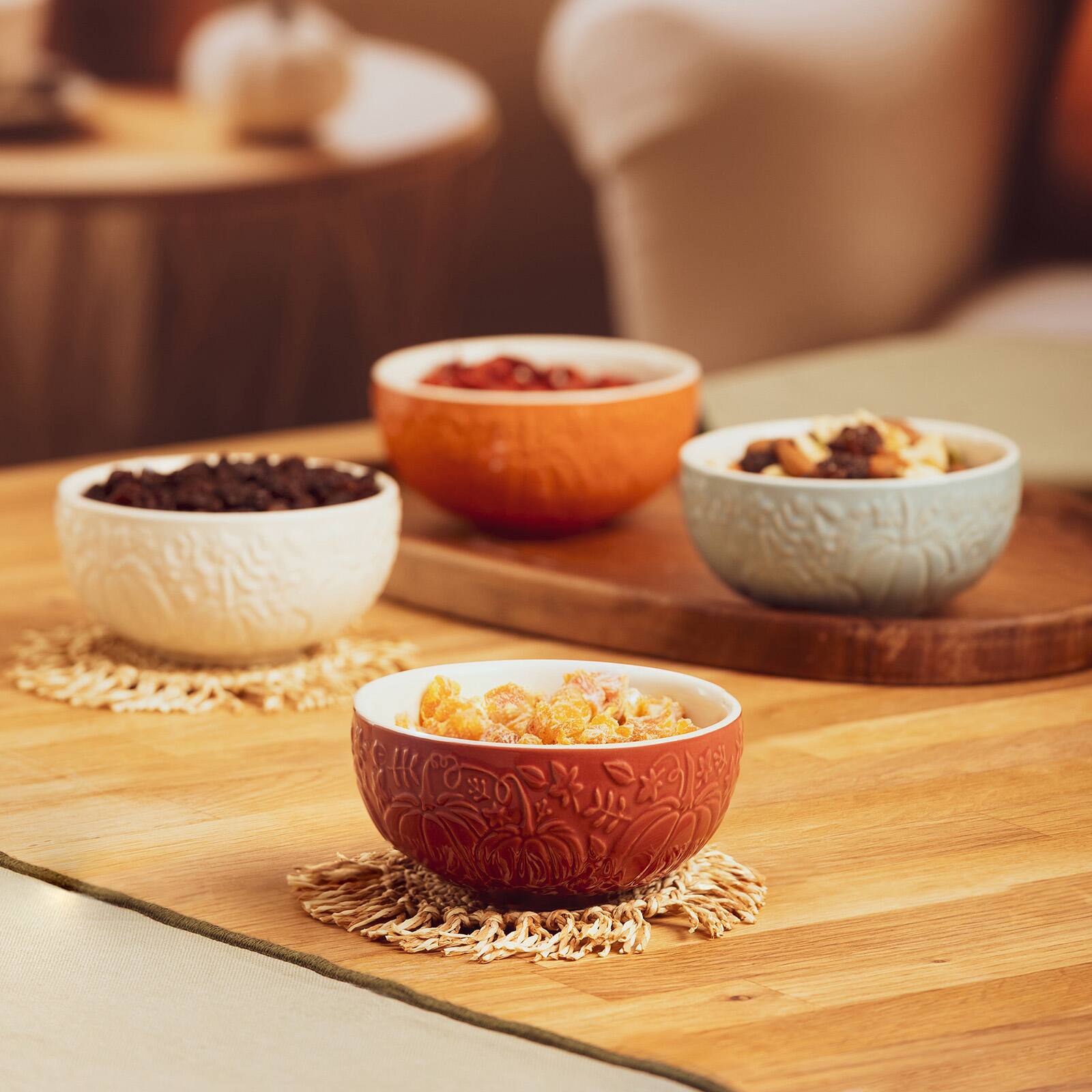 Alt View 7. Mason Cash - Home Set of 4 Mini Pumpkin Bowls, 5.9-Ounce - Multicolored.
