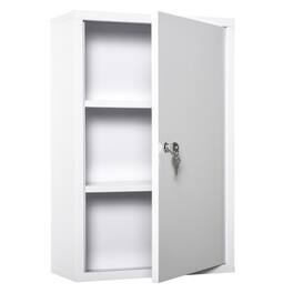 SlickBlue - Wall Cabinet for Kitchen, Bathroom, or Storage Organization - White