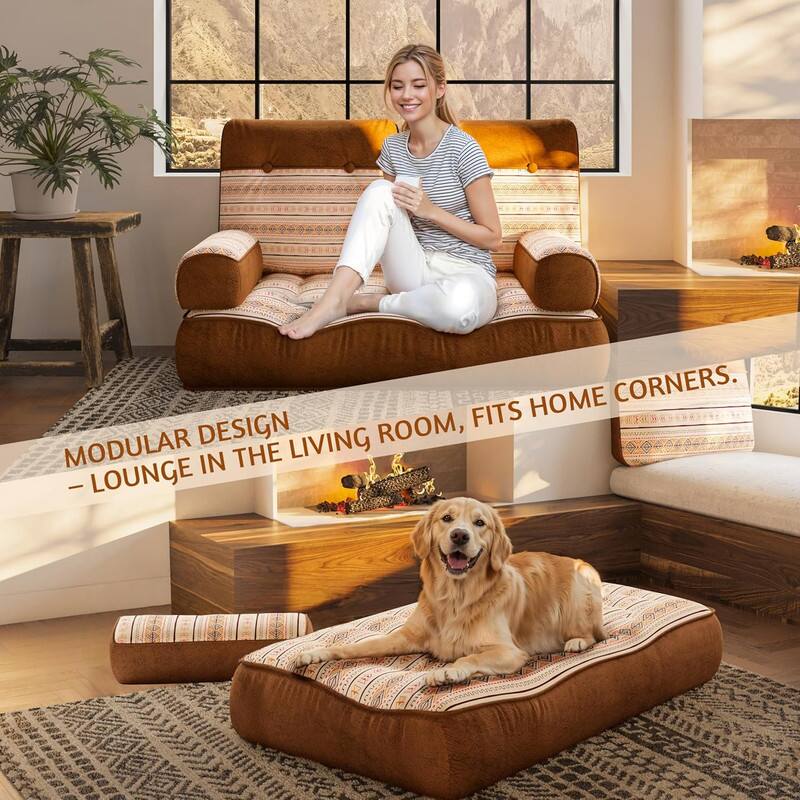 MODULAR DESIGN  
— LOUNGE IN THE LIVING ROOM, FITS HOME CORNERS.