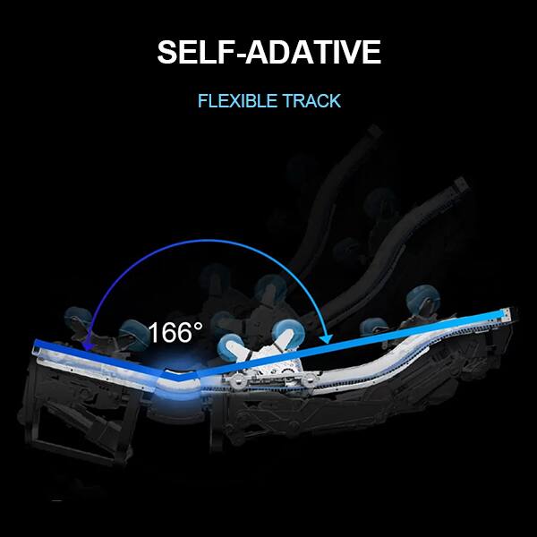 SELF-ADAPTIVE  
FLEXIBLE TRACK  
166°