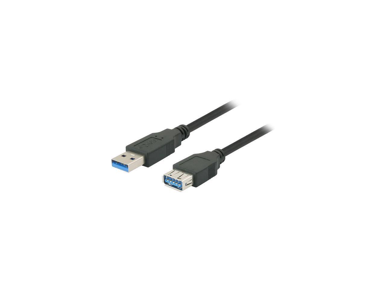 Alt View 1. Nippon Labs - Nippon Labs 50USB3-AAF-3-BK 3 ft. Black USB 3.0 A Male to A Female Extension Cable.