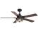 Angle. Breezary - 52-Inch Modern Ceiling Fan with 5 Dual-Finish Plywood Blades, DC Motor, 6-Speed Remote Control with Timer - Matte Black.