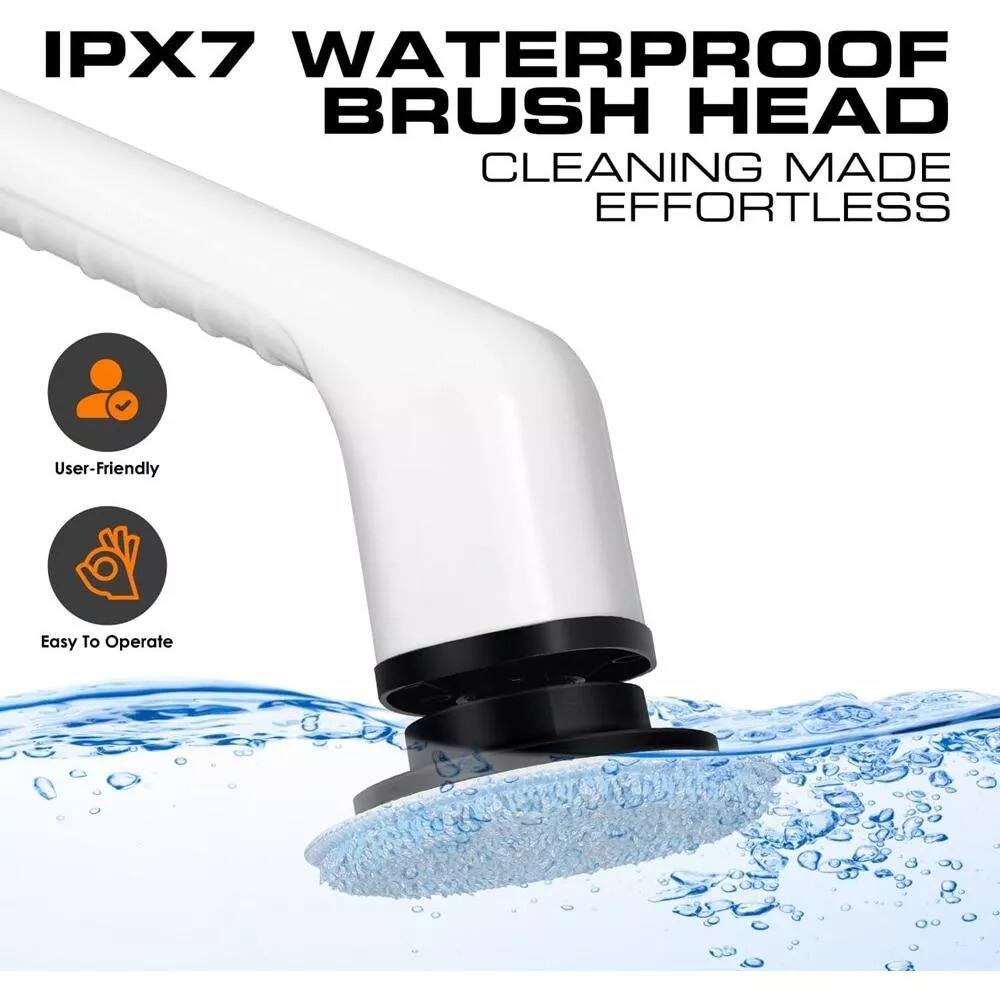IPX7 WATERPROOF BRUSH HEAD  
CLEANING MADE EFFORTLESS  

User-Friendly  
Easy To Operate