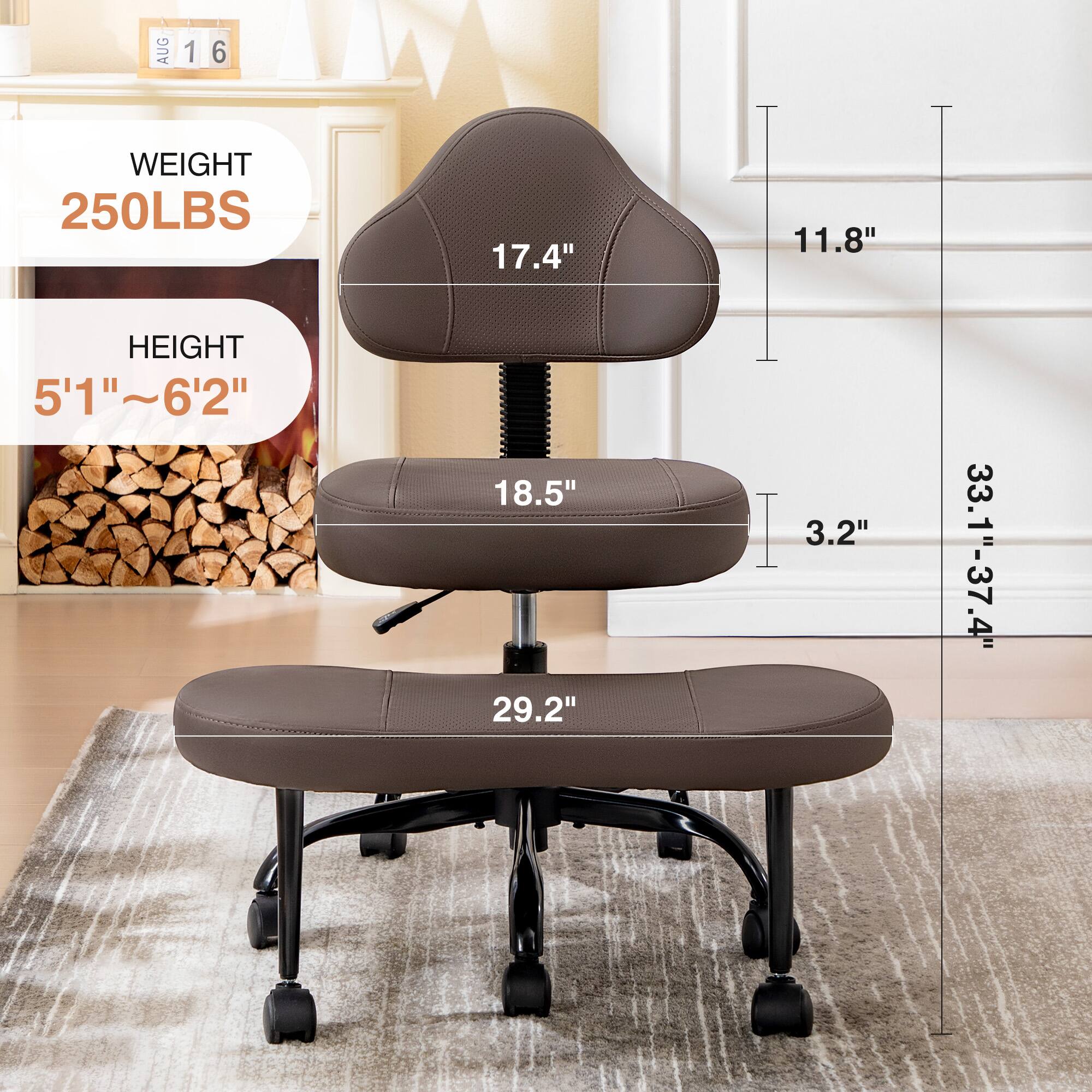 AUG 16

WEIGHT 250LBS

HEIGHT 5'1" ~ 6'2"

17.4" 11.8" 18.5" 3.2" 29.2" 33.1" - 37.4"