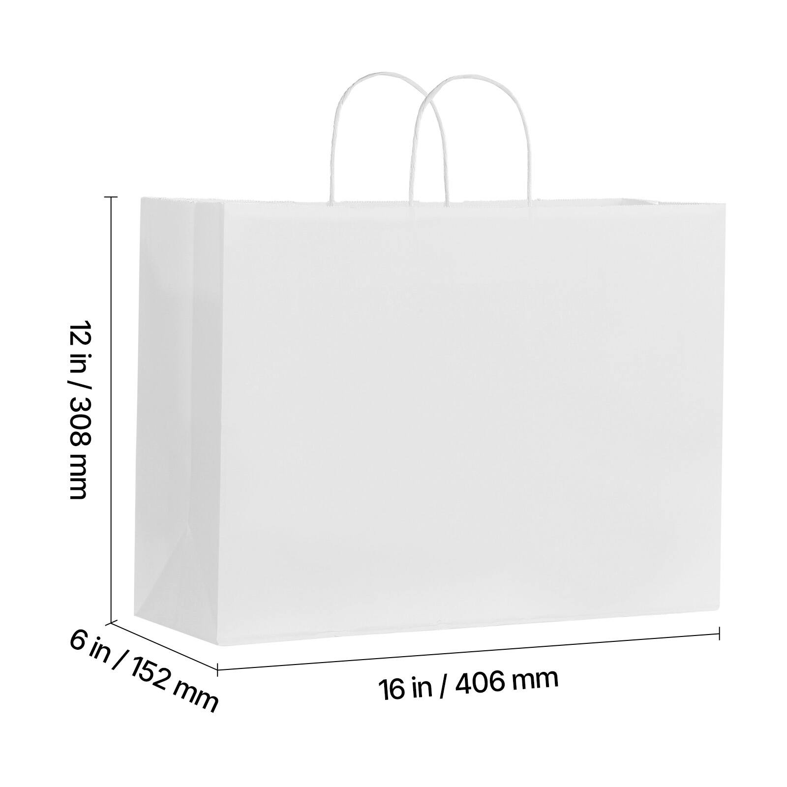 12 in / 308 mm  
6 in / 152 mm  
16 in / 406 mm