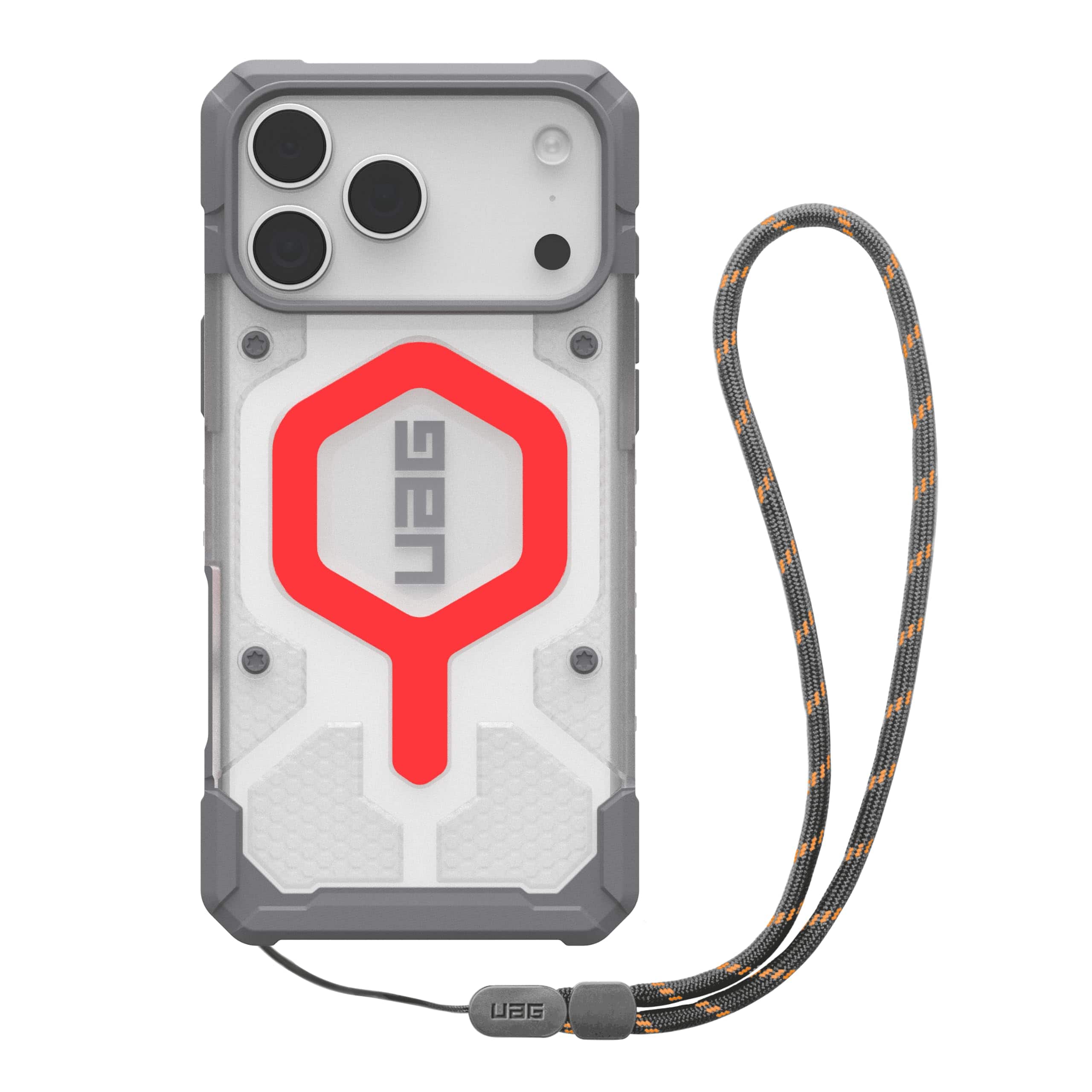 UAG - iPhone 17 Pro Max Case with Glow-in-the-Dark MagSafe Magnet & Adjustable Wrist Lanyard Bundle, Translucent Rugged Cover - Active Lava price history on PriceWatchPro