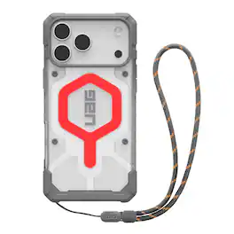 UAG - iPhone 17 Pro Max Case with Glow-in-the-Dark MagSafe Magnet & Adjustable Wrist Lanyard Bundle, Translucent Rugged Cover - Active Lava