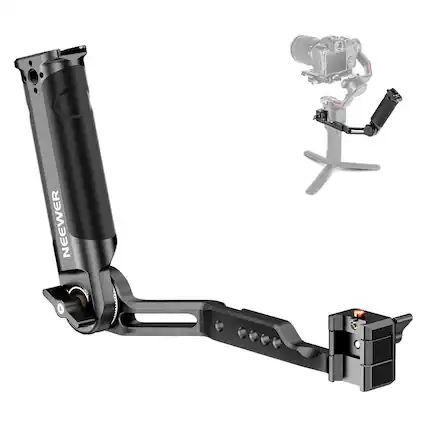 Front. Neewer - Adjustable Sling Handle for DJI Gimbal - Low Angle Grip for RS4, RS3, RSC 2 & RS 2 - Black.