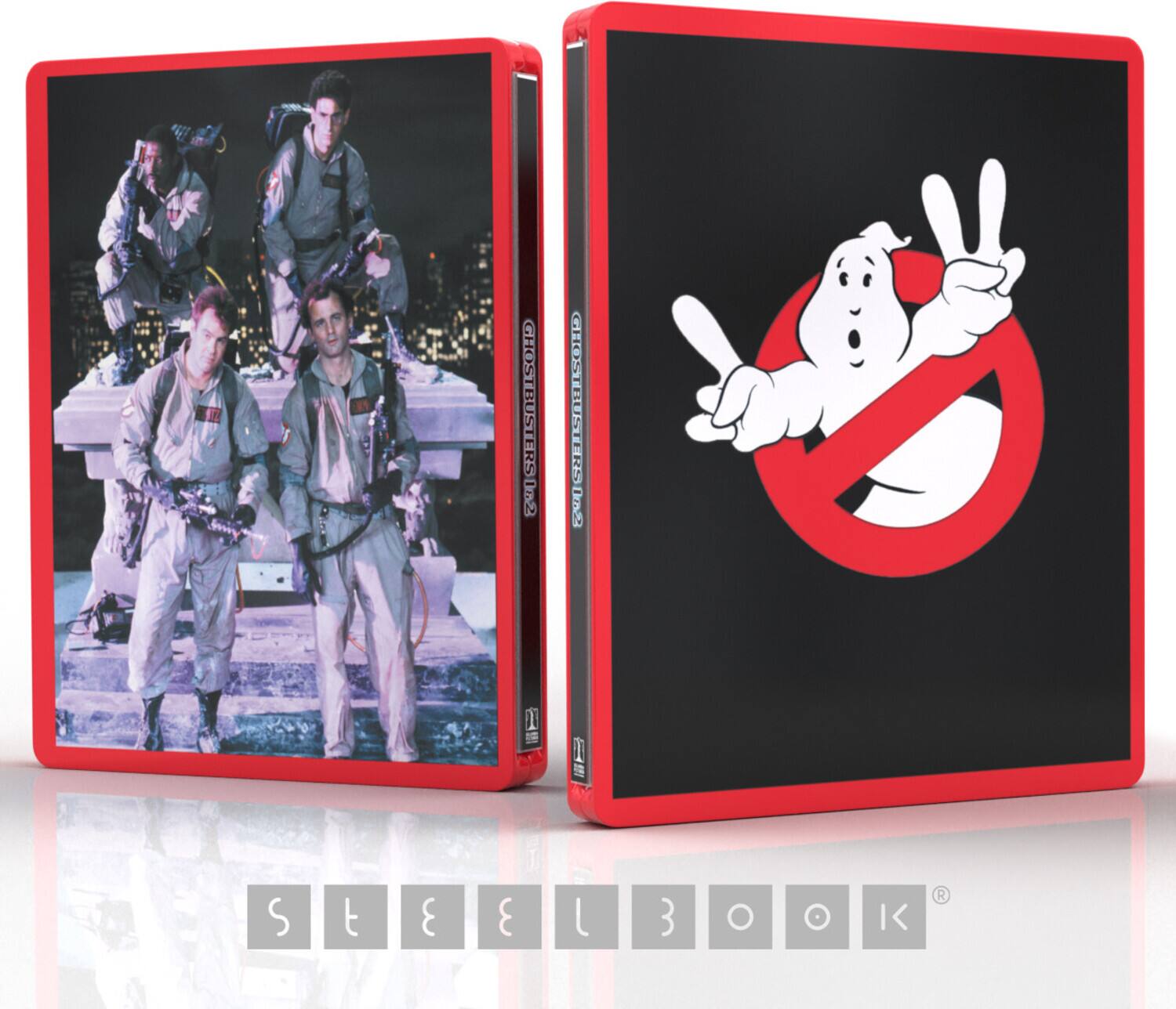 Front. Ghostbusters / Ghostbusters II (Steelbook)   - 4K Blu-Ray.